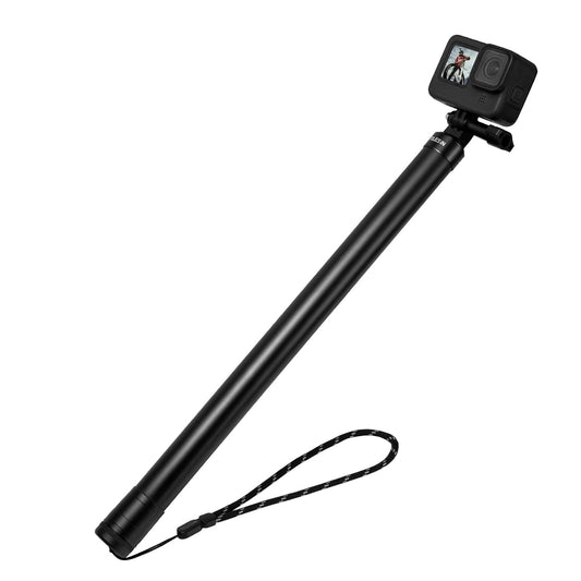 TELESIN 118/3 Meters Ultra Long Selfie Stick for GoPro Max Hero 9 8 7 6 5 4 3+, Insta 360 One R One X, DJI Osmo Action, Extendable at 6 Lengths Carbon Fiber Lightweight Pole Monopod