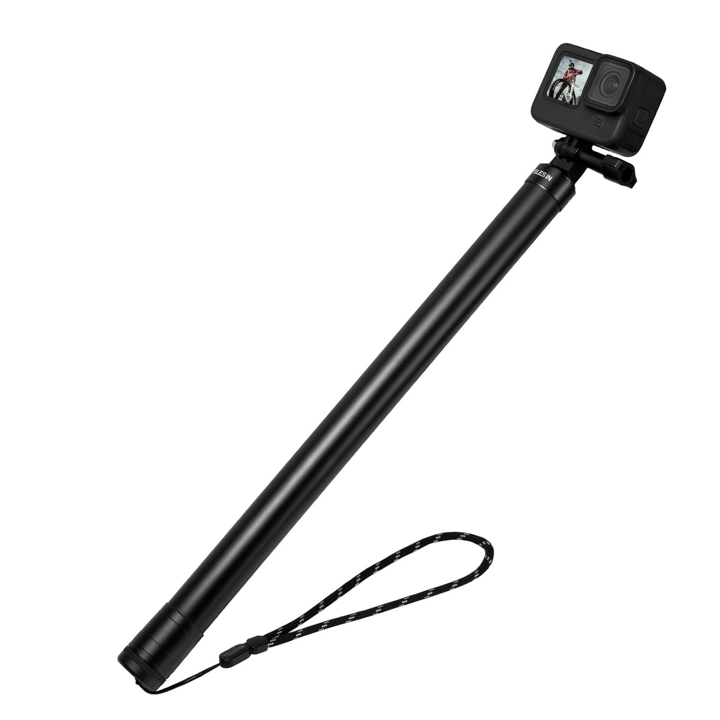 TELESIN 118/3 Meters Ultra Long Selfie Stick for GoPro Max Hero 9 8 7 6 5 4 3+, Insta 360 One R One X, DJI Osmo Action, Extendable at 6 Lengths Carbon Fiber Lightweight Pole Monopod