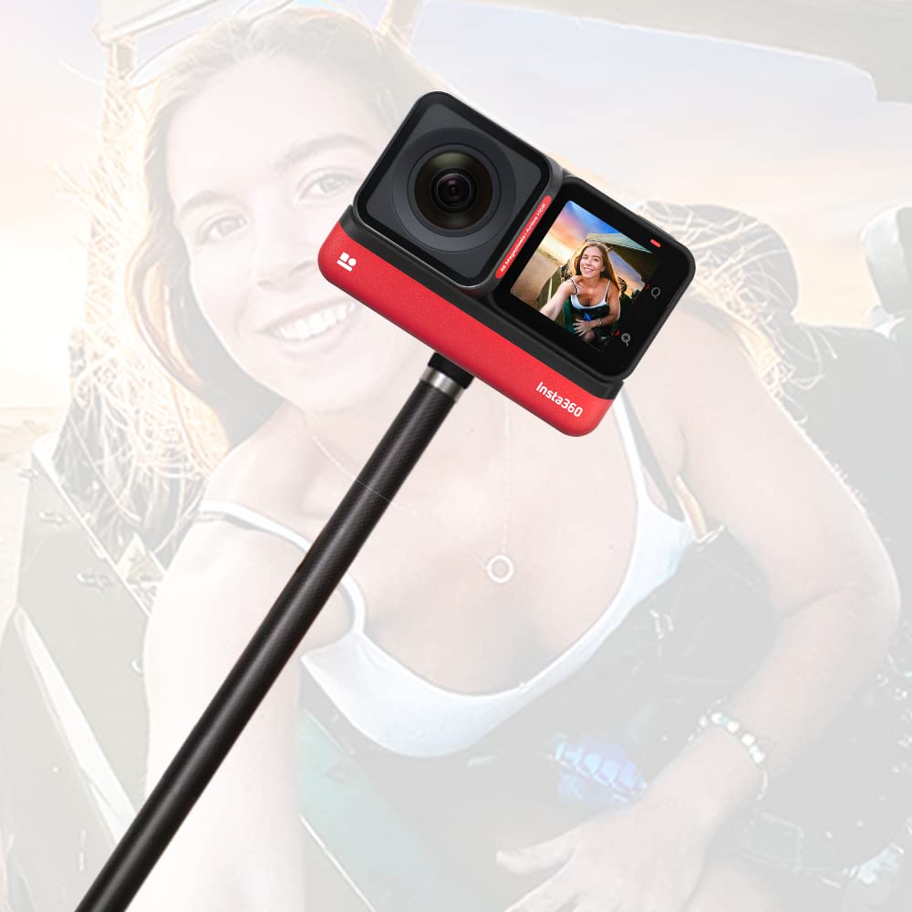 Insta360 India Accessories Extended Invisible Selfie Stick for ONE, ONE X and ONE R - Black