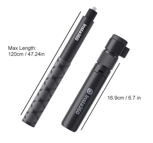 Insta360 India All-in-1 Multi-Functional Bullet Time Bundle with Handle Accessories for ONE X,X2,X3, Ace, Ace Pro, ONE R - Black