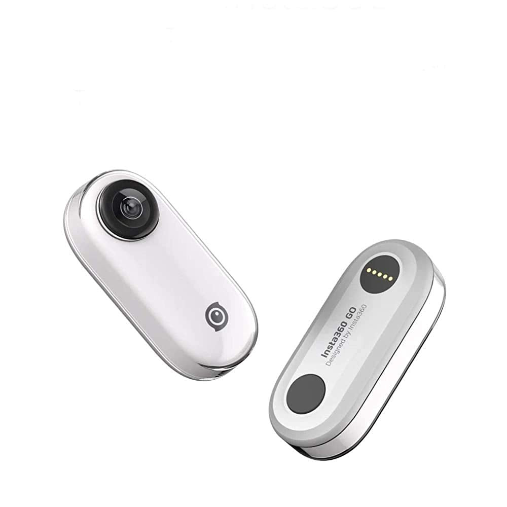 Insta360 GO India Tiny Stabilized 1080p 30 Miniature Action Camera, FlowState 6-Axis Gyro Stabilization, Hyperlapse, Auto Editing, Barrel Roll, IPX4 Water Resistance