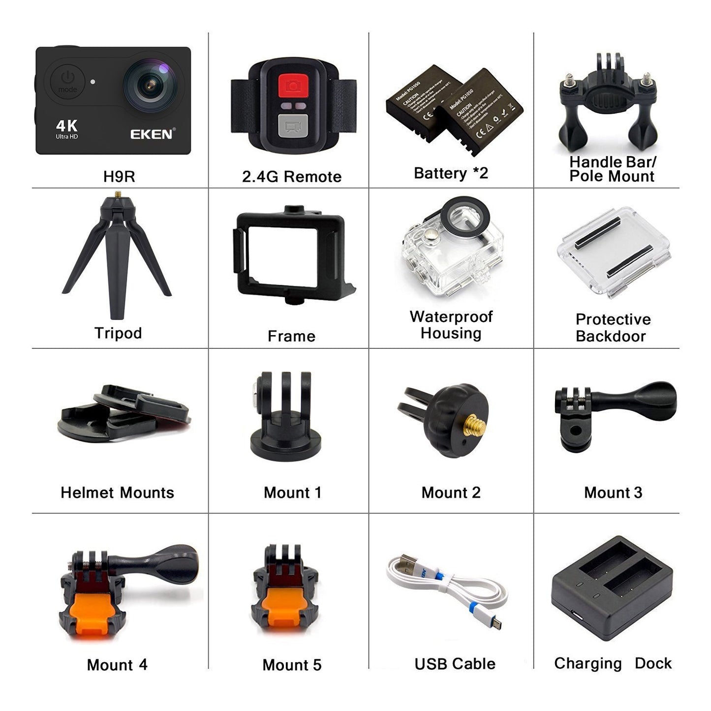 EKEN H9R India Waterproof Sports Action Camera 4K WiFi Ultra HD