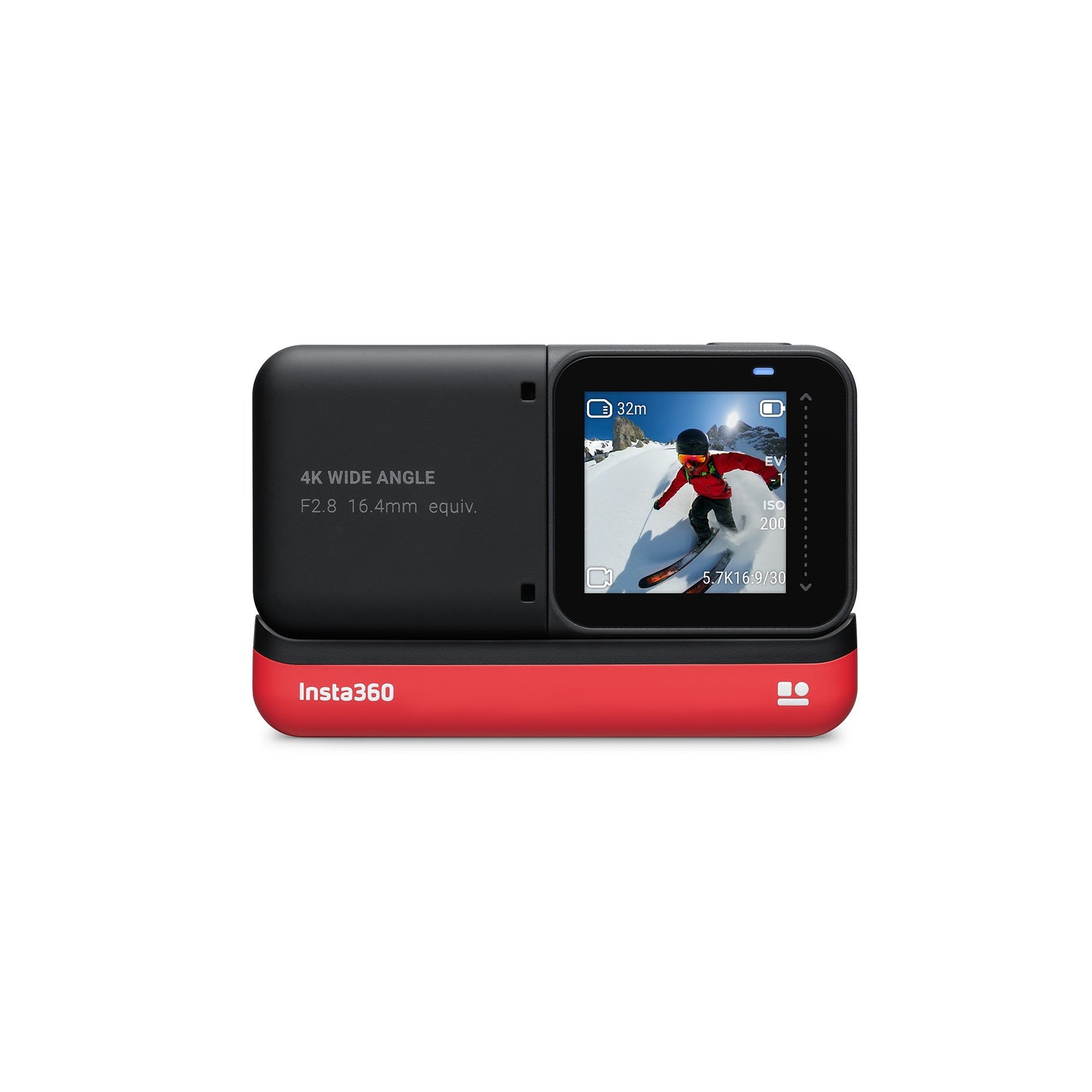 Insta360 ONE R Twin Edition India 5.7K Panoramic Sports Action Camera 4K 60fps Wide Angle FlowState Anti-Shake IPX8 Waterproof Twin Edition (360 &amp; 4K)