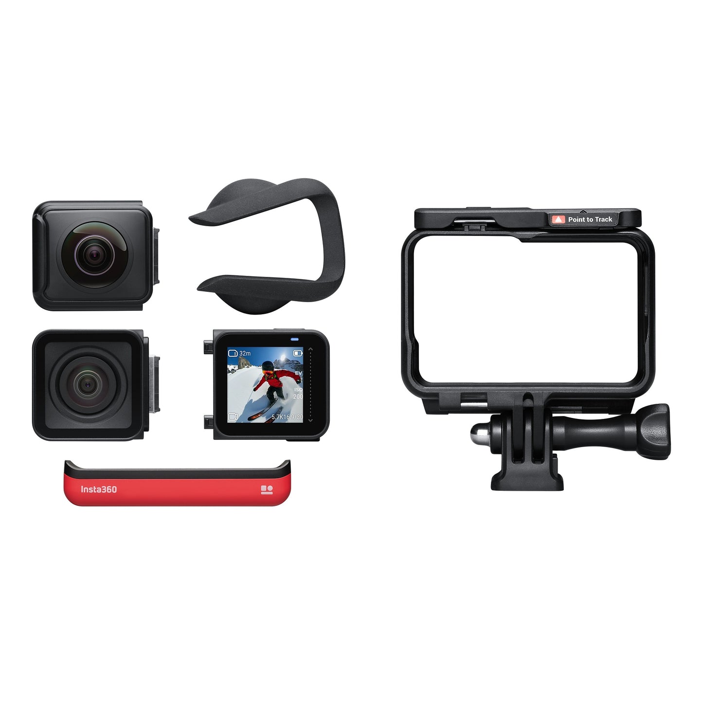 Insta360 ONE R Twin Edition India 5.7K Panoramic Sports Action Camera 4K 60fps Wide Angle FlowState Anti-Shake IPX8 Waterproof Twin Edition (360 &amp; 4K)