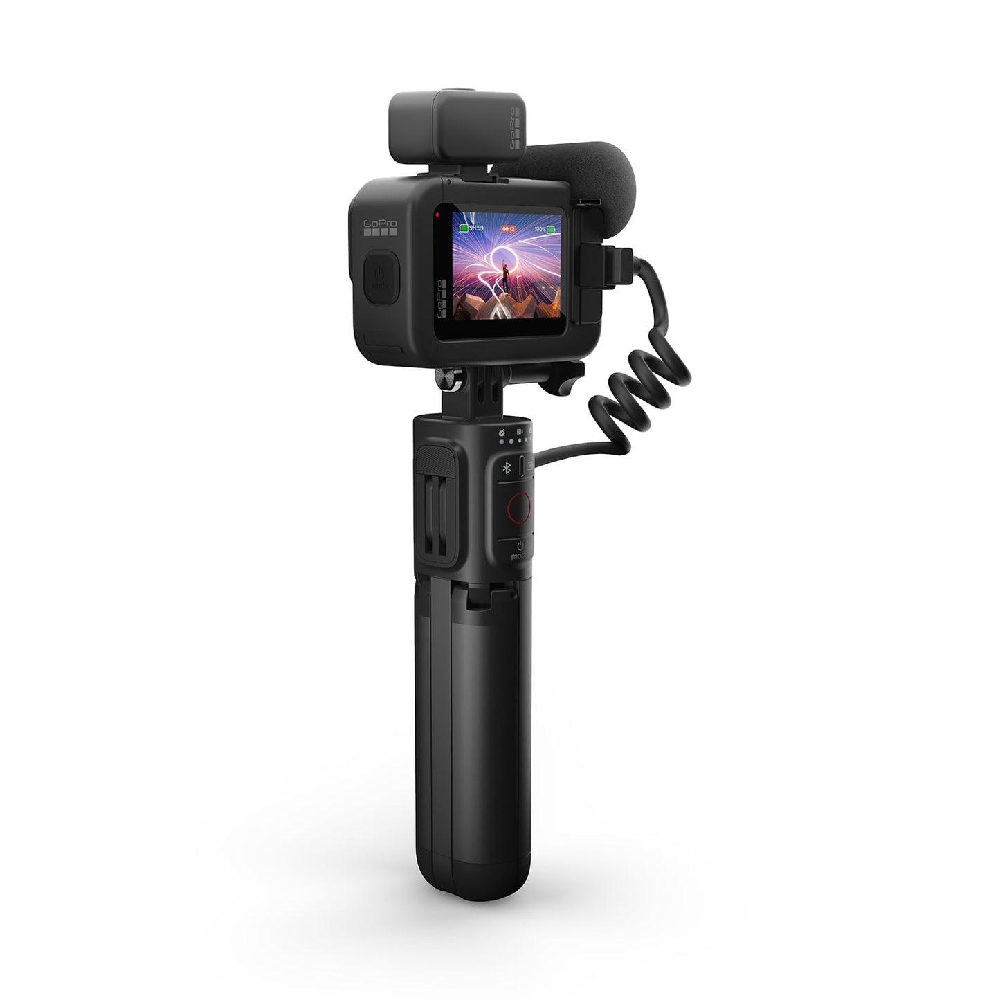 GoPro HERO12 Waterproof Action Camera with Front & Rear LCD Screens, 5.3K60 Ultra HD Video, HyperSmooth 6.0 + AutoBoost, Live Streaming with Enduro Battery (1-Yr International + 1-Yr India Warranty)