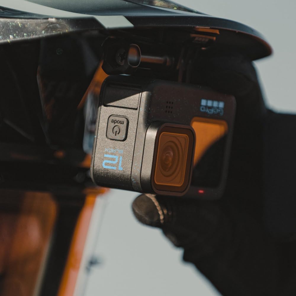 GoPro HERO12 Waterproof Action Camera with Front & Rear LCD Screens, 5.3K60 Ultra HD Video, HyperSmooth 6.0 + AutoBoost, Live Streaming with Enduro Battery (1-Yr International + 1-Yr India Warranty)