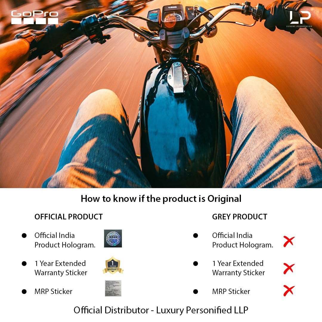 GoPro HERO12 Waterproof Action Camera with Front & Rear LCD Screens, 5.3K60 Ultra HD Video, HyperSmooth 6.0 + AutoBoost, Live Streaming with Enduro Battery (1-Yr International + 1-Yr India Warranty)